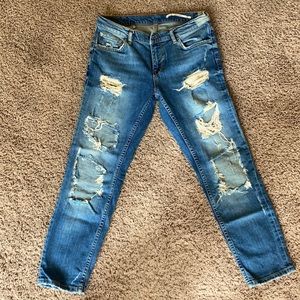 Zara Sz 6 Distressed Jeans